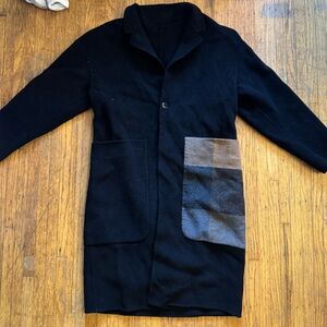 Oversized NB wool coat-